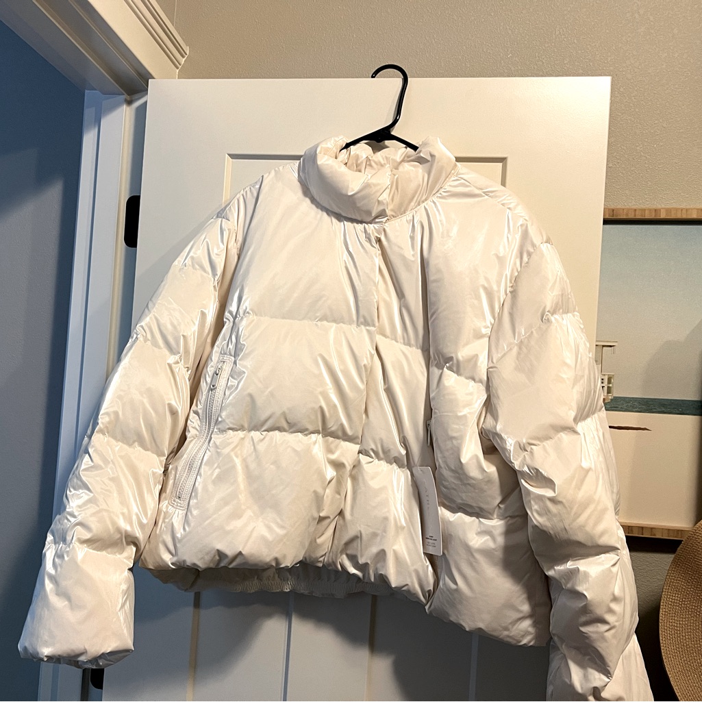 Nwt Athleta Cropped Puffer Coat 2x